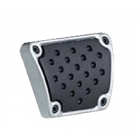 Lokar Performance Brake Pedal Pad - Aluminum Gray Billet - MCPP5