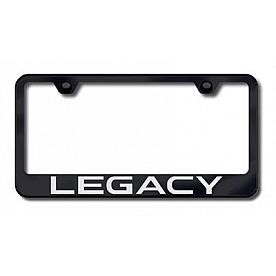 Automotive Gold License Plate Frame - Black Stainless Steel - LFLGYEB