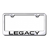 Automotive Gold License Plate Frame - Silver Stainless Steel - LFLGYEC