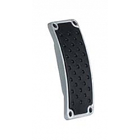 Lokar Performance Accelerator Pedal Pad - Aluminum Silver/ Black - MCPP4