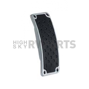 Lokar Performance Accelerator Pedal Pad - Aluminum Silver/ Black - MCPP4
