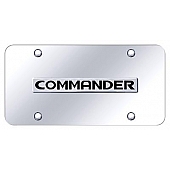 Automotive Gold License Plate - Commander Stainless Steel - COMNCC