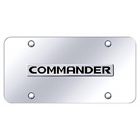 Automotive Gold License Plate - Commander Stainless Steel - COMNCC