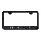 Automotive Gold License Plate Frame - Black Stainless Steel - LFLINEB