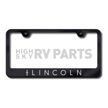 Automotive Gold License Plate Frame - Black Stainless Steel - LFLINEB