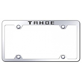 Automotive Gold License Plate Frame - Silver Stainless Steel - TFWTAHEC