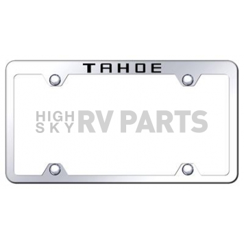 Automotive Gold License Plate Frame - Silver Stainless Steel - TFWTAHEC