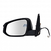 K-Source Exterior Mirror Electric OEM Black Single - 70166T