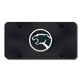 Automotive Gold License Plate - Cougar Logo Stainless Steel - COUCB