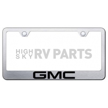 Automotive Gold License Plate Frame - Silver Stainless Steel - LFGMCES