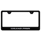 Automotive Gold License Plate Frame - Black Stainless Steel - LFGPREB