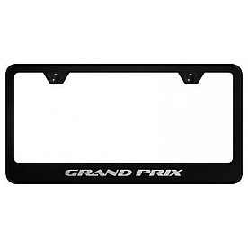 Automotive Gold License Plate Frame - Black Stainless Steel - LFGPREB