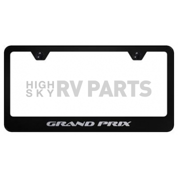 Automotive Gold License Plate Frame - Black Stainless Steel - LFGPREB