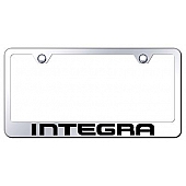 Automotive Gold License Plate Frame - Silver Stainless Steel - LFINTEC