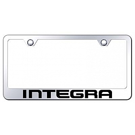 Automotive Gold License Plate Frame - Silver Stainless Steel - LFINTEC