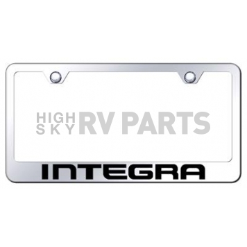 Automotive Gold License Plate Frame - Silver Stainless Steel - LFINTEC