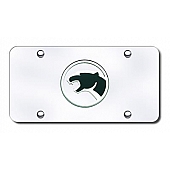 Automotive Gold License Plate - Cougar Logo Stainless Steel - COUCC