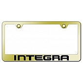 Automotive Gold License Plate Frame - Gold Stainless Steel - LFINTEG