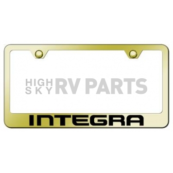 Automotive Gold License Plate Frame - Gold Stainless Steel - LFINTEG