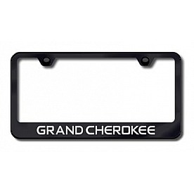 Automotive Gold License Plate Frame - Black Stainless Steel - LFGRAEB