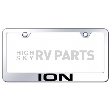 Automotive Gold License Plate Frame - Silver Stainless Steel - LFIONEC