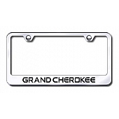 Automotive Gold License Plate Frame - Silver Stainless Steel - LFGRAEC