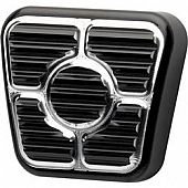 Billet Specialties Brake Pedal Pad - Black Aluminum Standard - 199645