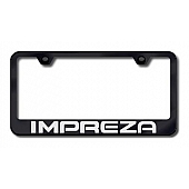 Automotive Gold License Plate Frame - Silver Stainless Steel - LFIPZEC