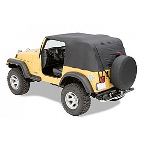 Pavements Ends Cab Cover Black PVC Fabric - 5681501
