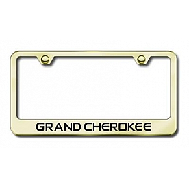 Automotive Gold License Plate Frame - Gold Stainless Steel - LFGRAEG