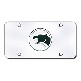 Automotive Gold License Plate - Cougar Logo Stainless Steel - COUGC
