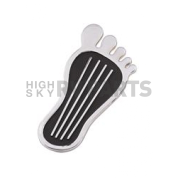 Mr. Gasket Accelerator Pedal Pad - Aluminum Silver And Black - 9645