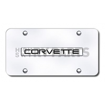 Automotive Gold License Plate - Corvette C4 Stainless Steel - COV4NCC