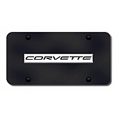 Automotive Gold License Plate - Corvette C5 Stainless Steel - COV5NCB