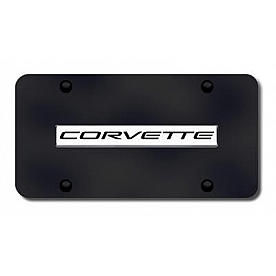 Automotive Gold License Plate - Corvette C5 Stainless Steel - COV5NCB