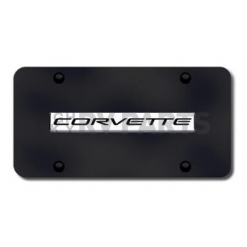 Automotive Gold License Plate - Corvette C5 Stainless Steel - COV5NCB
