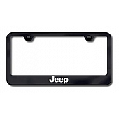 Automotive Gold License Plate Frame - Black Stainless Steel - LFJEEEB