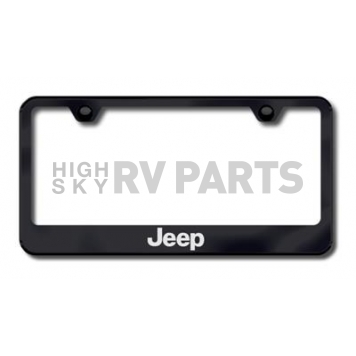 Automotive Gold License Plate Frame - Black Stainless Steel - LFJEEEB