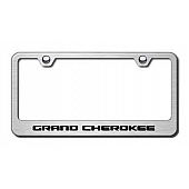 Automotive Gold License Plate Frame - Silver Stainless Steel - LFGRAES