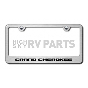 Automotive Gold License Plate Frame - Silver Stainless Steel - LFGRAES