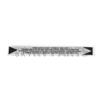 Warn Winch Label - 98391