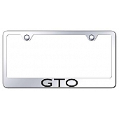 Automotive Gold License Plate Frame - Silver Stainless Steel - LFGTOEC