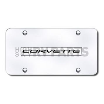 Automotive Gold License Plate - Corvette C5 Stainless Steel - COV5NCC