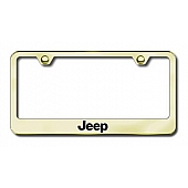 Automotive Gold License Plate Frame - Gold Stainless Steel - LFJEEEG