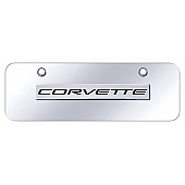 Automotive Gold License Plate - Corvette C5 Stainless Steel - COV5NCCM