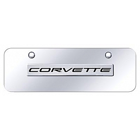 Automotive Gold License Plate - Corvette C5 Stainless Steel - COV5NCCM