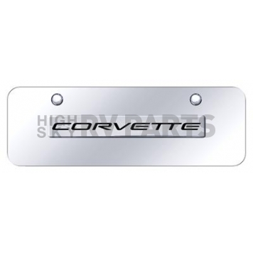 Automotive Gold License Plate - Corvette C5 Stainless Steel - COV5NCCM