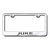 Automotive Gold License Plate Frame - Silver Stainless Steel - LFJUKEEC
