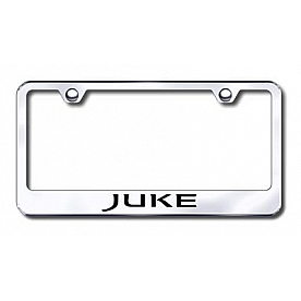 Automotive Gold License Plate Frame - Silver Stainless Steel - LFJUKEEC