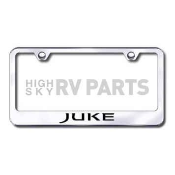 Automotive Gold License Plate Frame - Silver Stainless Steel - LFJUKEEC